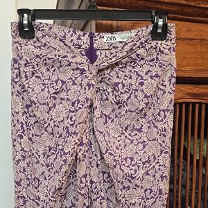 Zara Purple Pencil Skirt